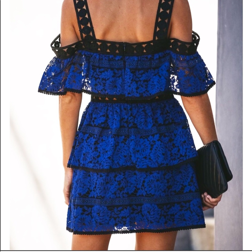 Renegade Crochet Lace Tiered Dress - Picture 3 of 5